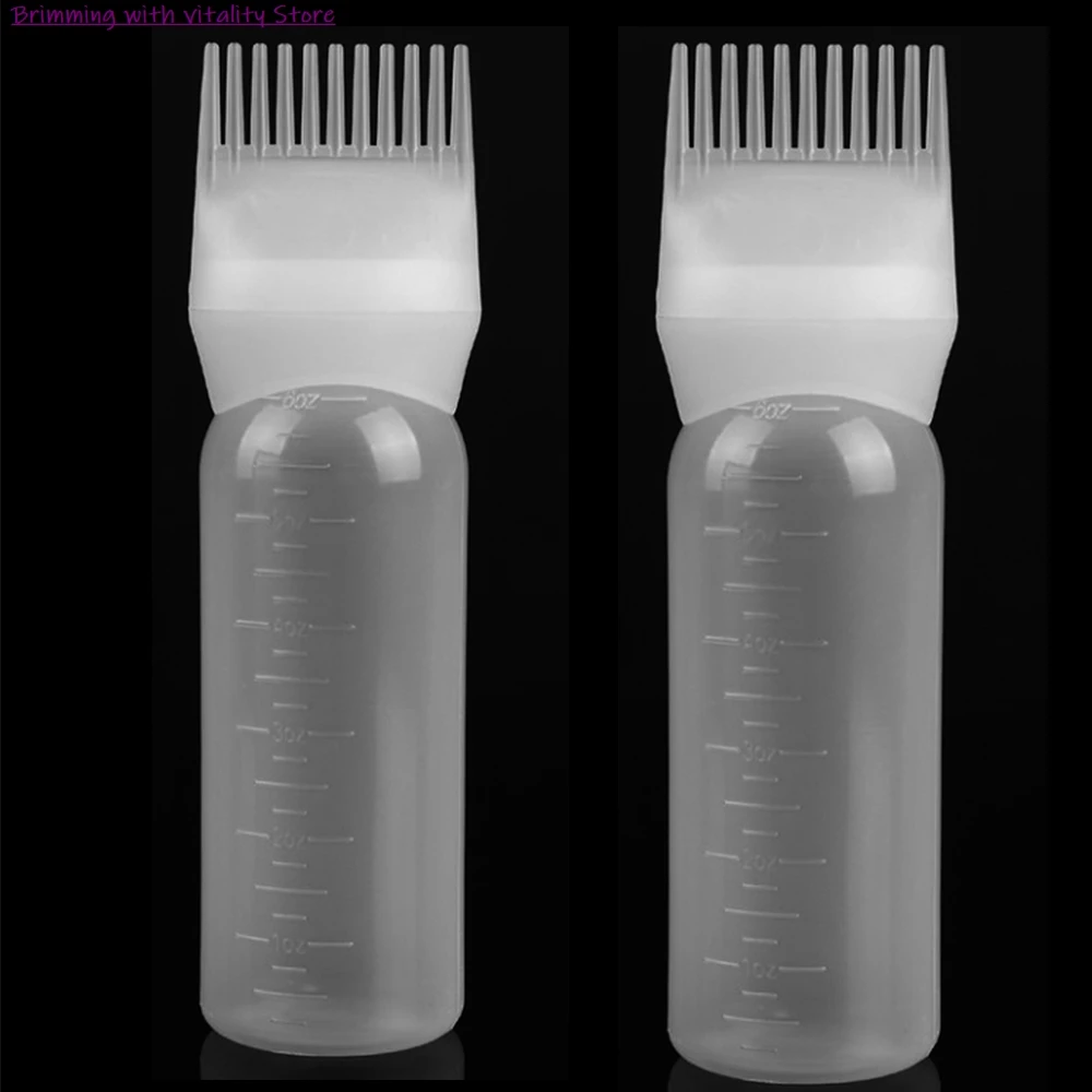 

1PC Professional Hair Dye Bottle Applicator Brush Dispensing Salon Hair Coloring Dyeing Hair Dry Cleaning Bottle for Girls