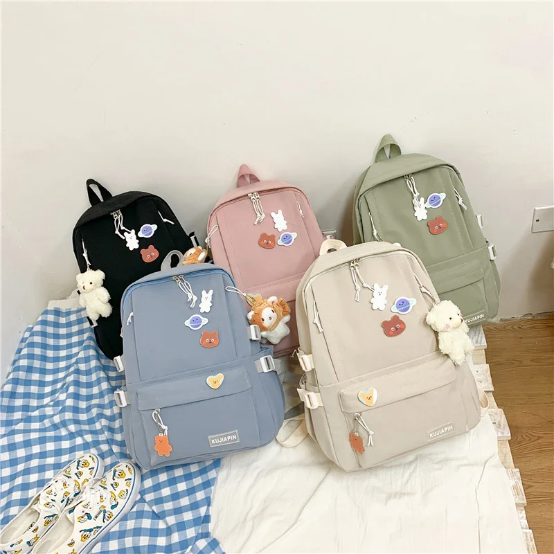 

Women's backpack school season new schoolbag Korean student bag Junior High School Student Backpack