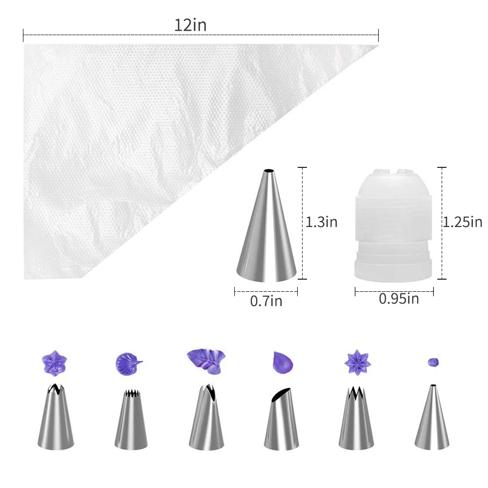 

164PCS/Set Multifunction Cake Turntable Set Cake Decorating Tools Kit Pastry Nozzle Fondant Tool Kitchen Dessert Baking Supplies