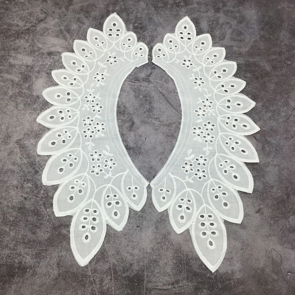 Сделай Сам воротник с крыльями ангела хлопковый вышитый отверстиями