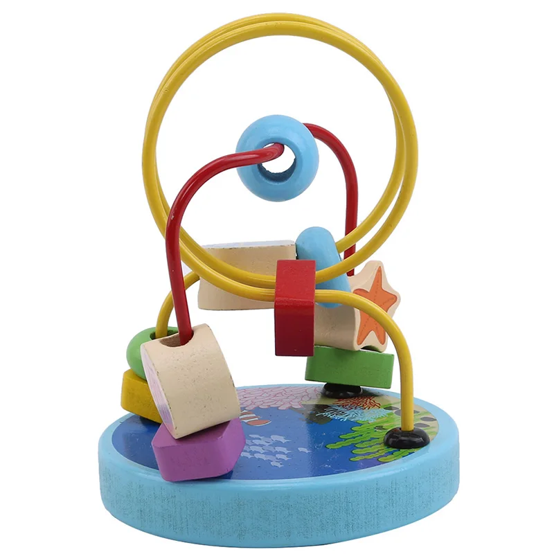 

2020 Творческие деревянные детские вокруг игрушки дивотных, яркое мини-платье на лето образовательные головоломки для малышей игрушечный би...