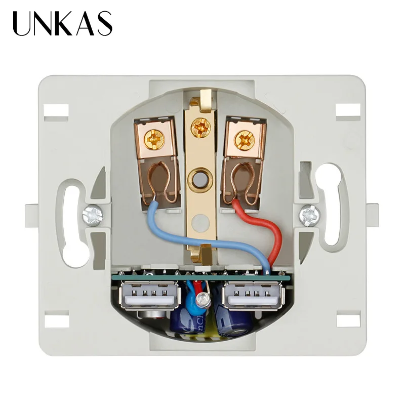 Розетка настенная с 2 USB портами 5 В А ма|Электрические розетки| |