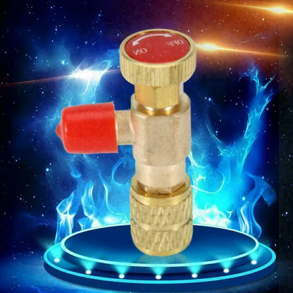 

2PC Safety Valve Environmentally Friendly Refrigerantfreon Opening Valve Charging Hose Keep Control Valve