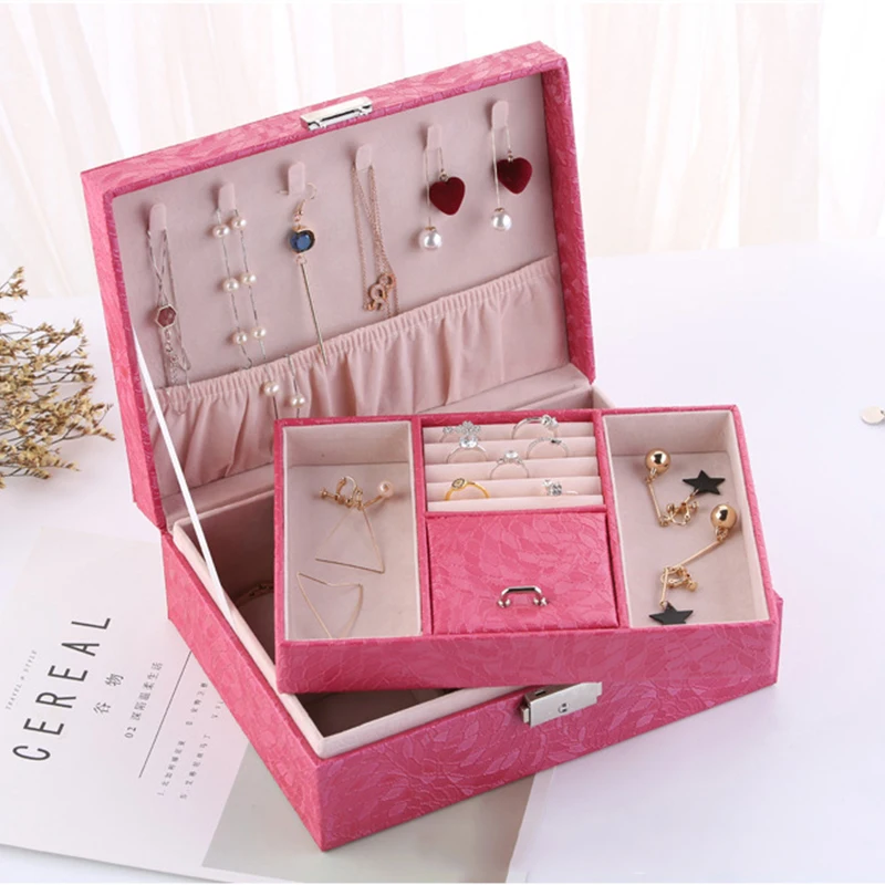 Полиуретановая шкатулка для украшений с текстурой листьев органайзер макияжа