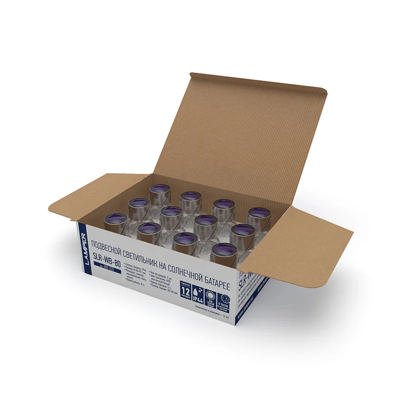 Садовый светильник на солнечной батарее подвесной LAMPER SLR-WB-80 | Освещение