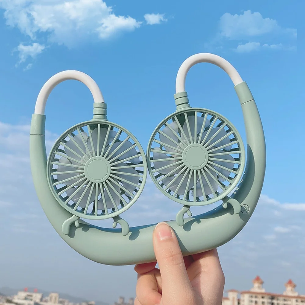 Портативный мини вентилятор с мультяшным рисунком USB Перезаряжаемый Настольный