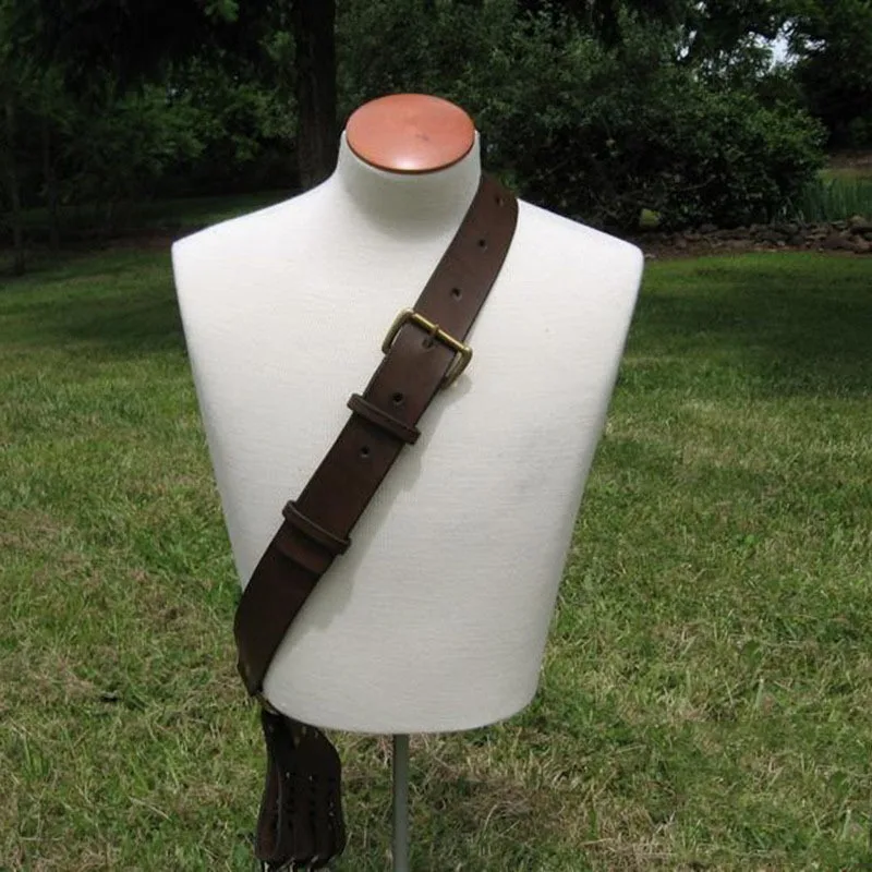 Средневековый плечевой ремень держатель меча кожаный ножницы лягушка Ларп