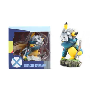 Фигурка Аниме Покемон Пикачу Косплей Наруто какши ПВХ фигурка Какаши шиппауден фигма Такара Томи игрушки Juguetes Xmas