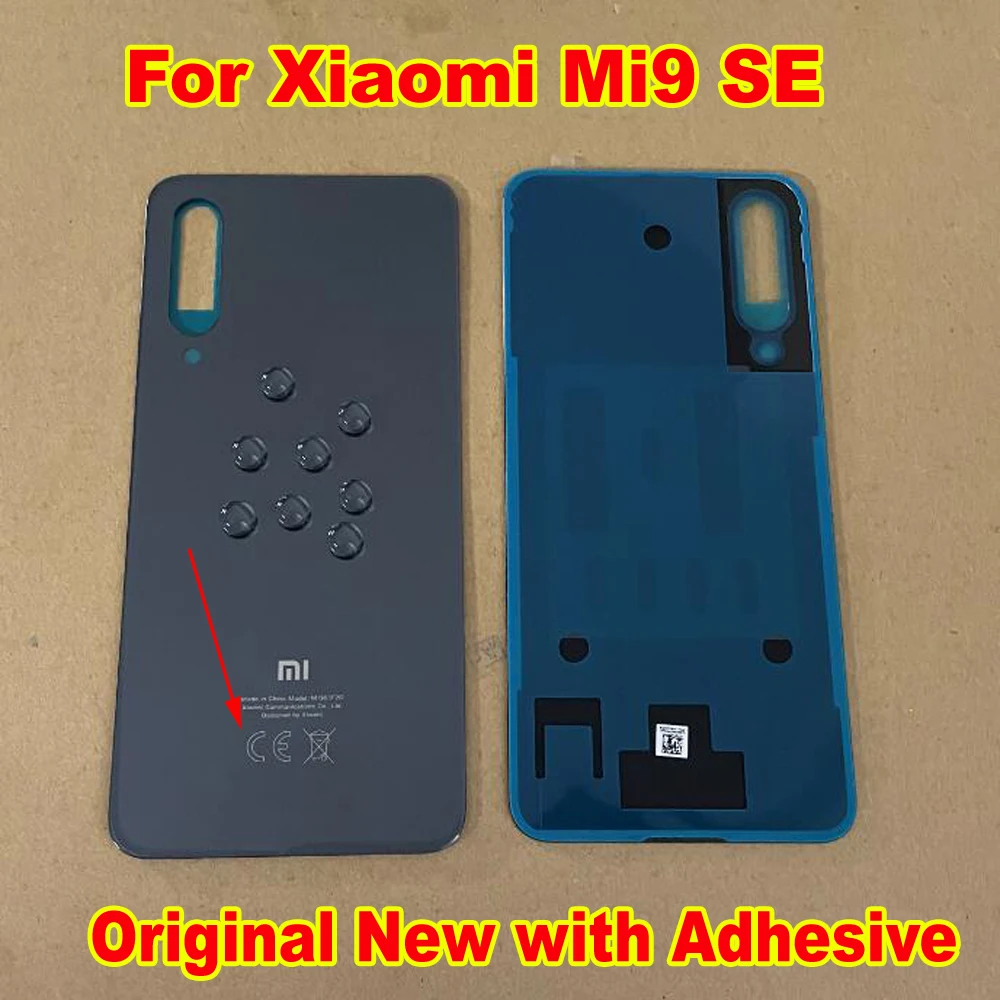 Оригинальная стеклянная задняя крышка батарейного отсека Mi9SE Mi9 Mi8 корпуса для