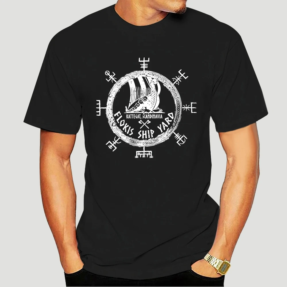 Flokis Shipyard футболка Viking Builder Vikings Tee Valhalla Rune (1) 3135X|Мужские футболки| |