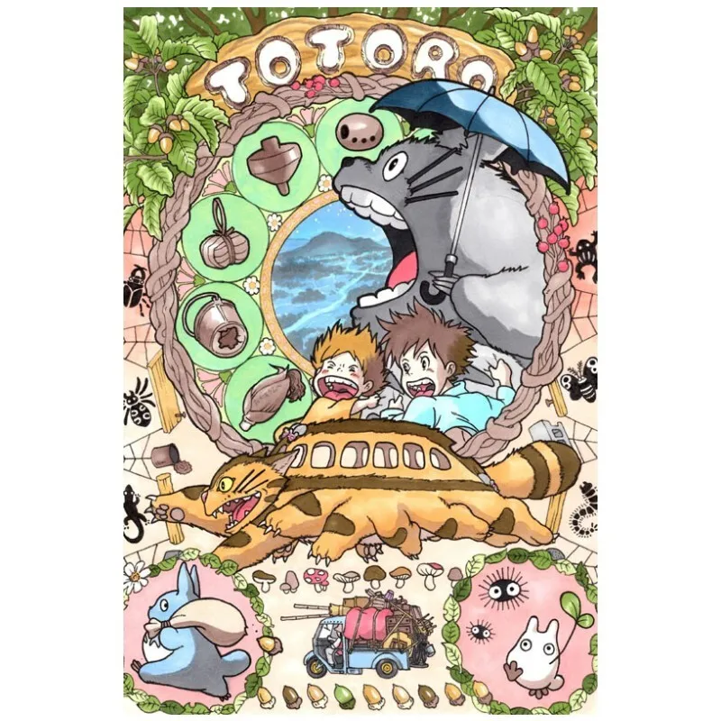 Tonari no Totoro головоломка Miyazaki Hayao аниме периферийный пользовательский Пазл 1000 штук