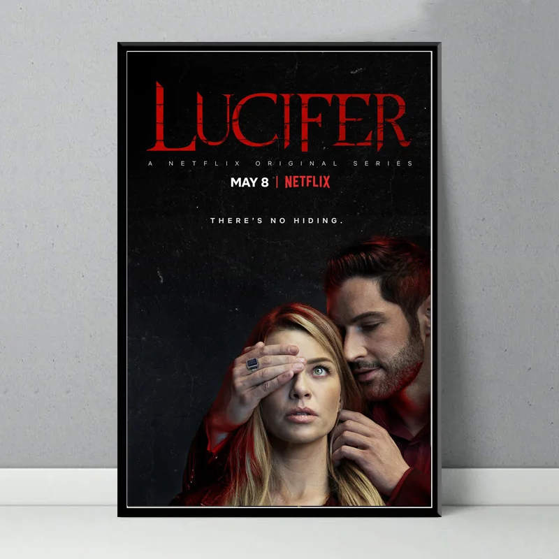 Плакаты и принты Lucifer 2019 TV Series Show Hot New Season картина маслом на холсте настенные