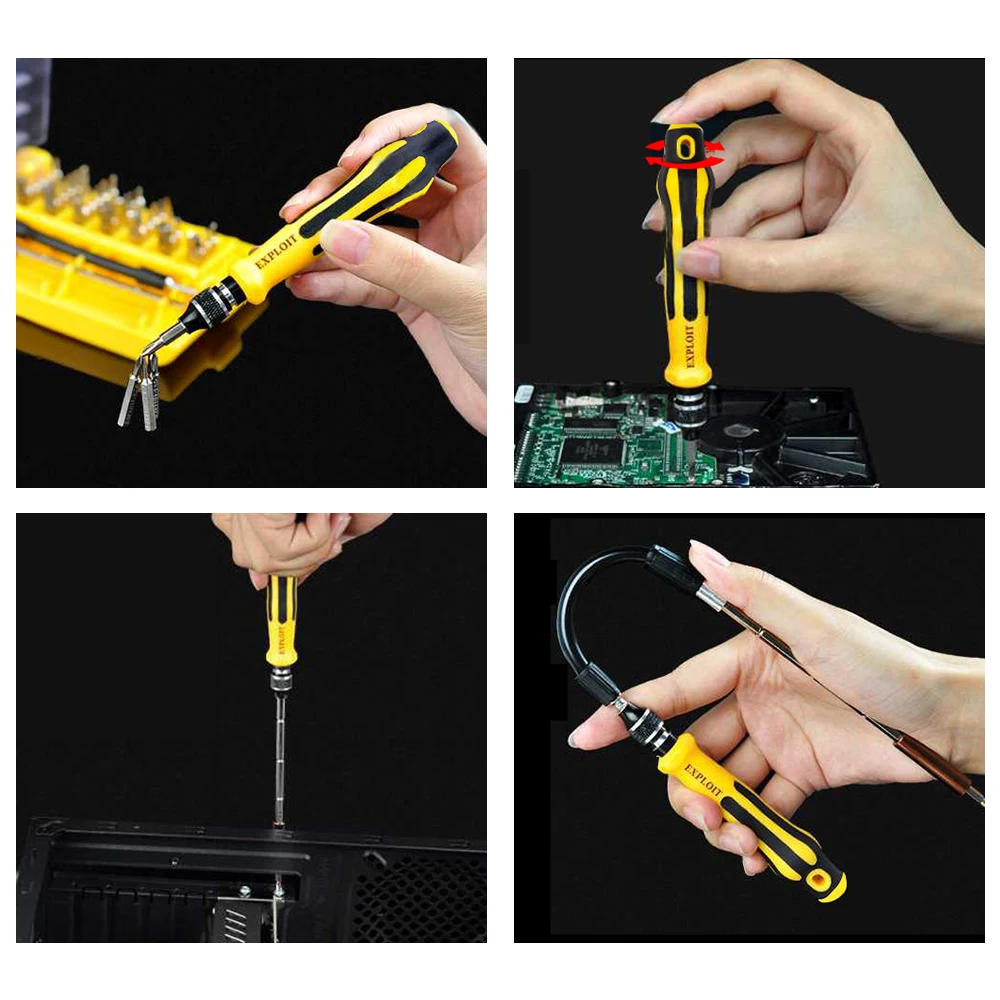 

32 in 1 Screwdriver Set Interchangerable Precision Screwdriver Bits Laptop Cellphone Manual Repair Hand Tools Kit