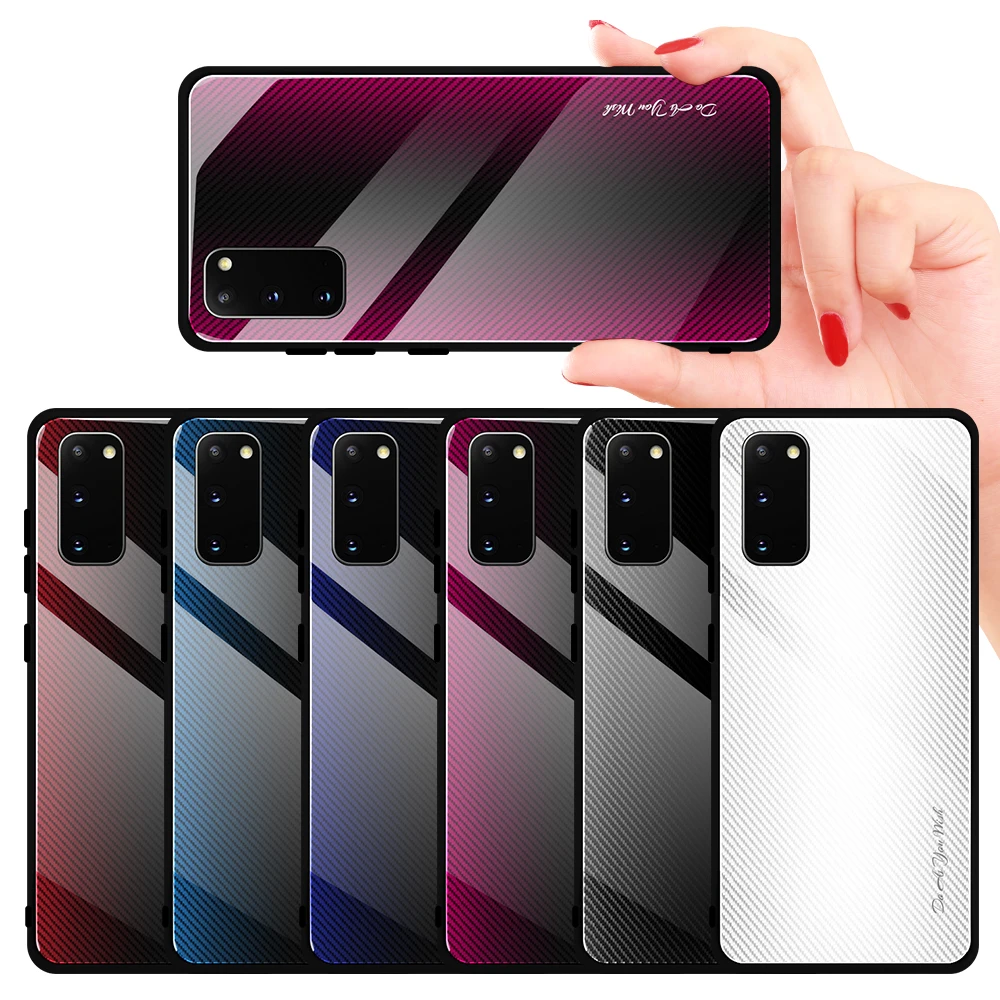 Чехол для Samsung Galaxy A51 A71 роскошный жесткий защитный чехол из закаленного стекла с