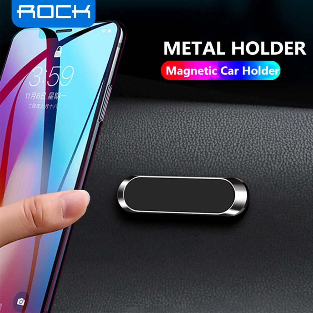 Держатель для телефона автомобильный ROCK F6 универсальный серебристый