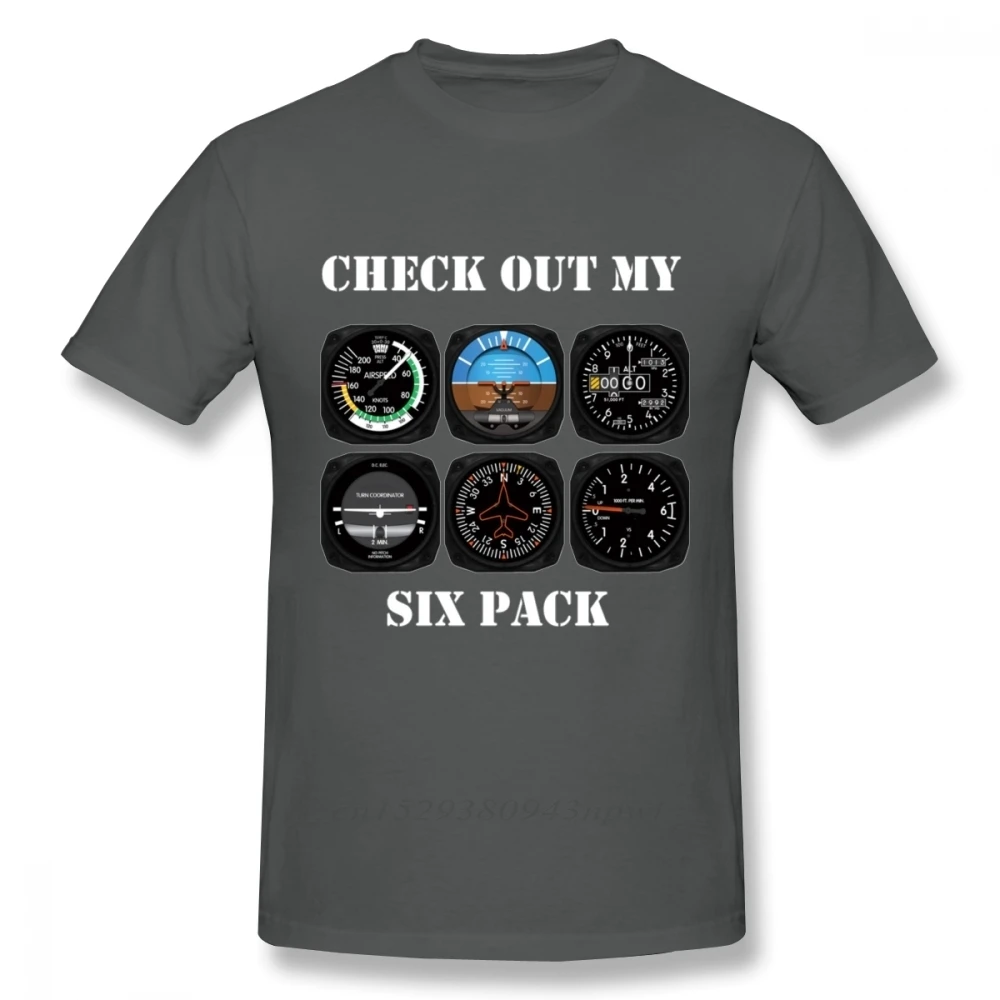 Impresionante Camiseta de aviación para pilotos, Camiseta de algodón con estampado gráfico, talla grande, 6 paquetes