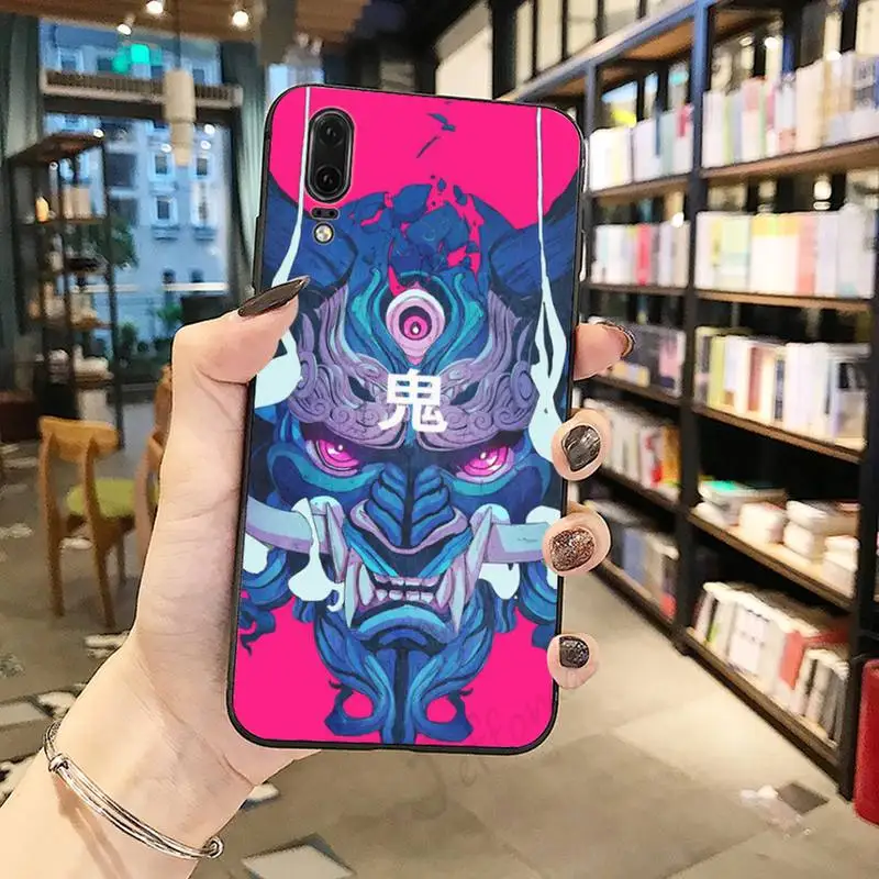 

Japanese samurai oni mask Phone Cases For Huawei honor Mate P 10 20 30 40 Pro 10i 9 10 20 8 x Lite