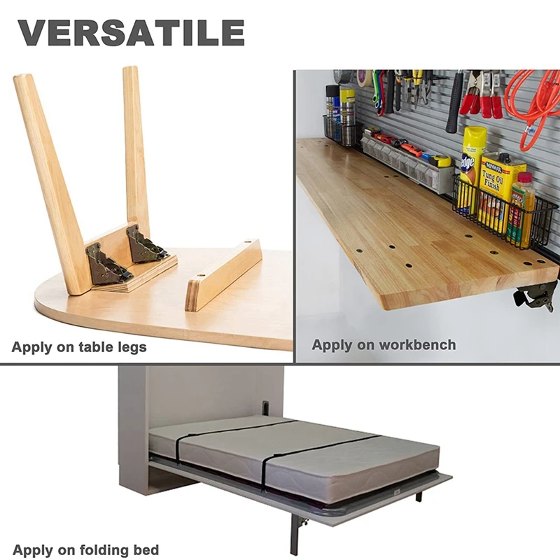 

Metal Foldable Bracket Self-Locking Hinge Hardware Accessories with Screw Lock Extension Bracket