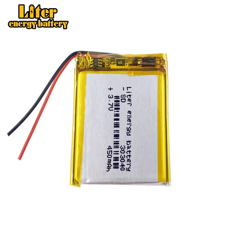 303040 033040 mah 450 v литровая энергетическая батарея литий-полимерная Mp3 Mp4 Mp5 X30 |