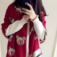 2022autumn winter cashmere fashion classic blended long bear versatile womens thickened warm scarf shawl multipurpose high qual