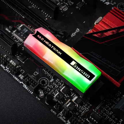 Радиатор JONSBO M.2 SSD твердотельный накопитель радиатор цветной 5 В 3 контакта A RGB MOBO