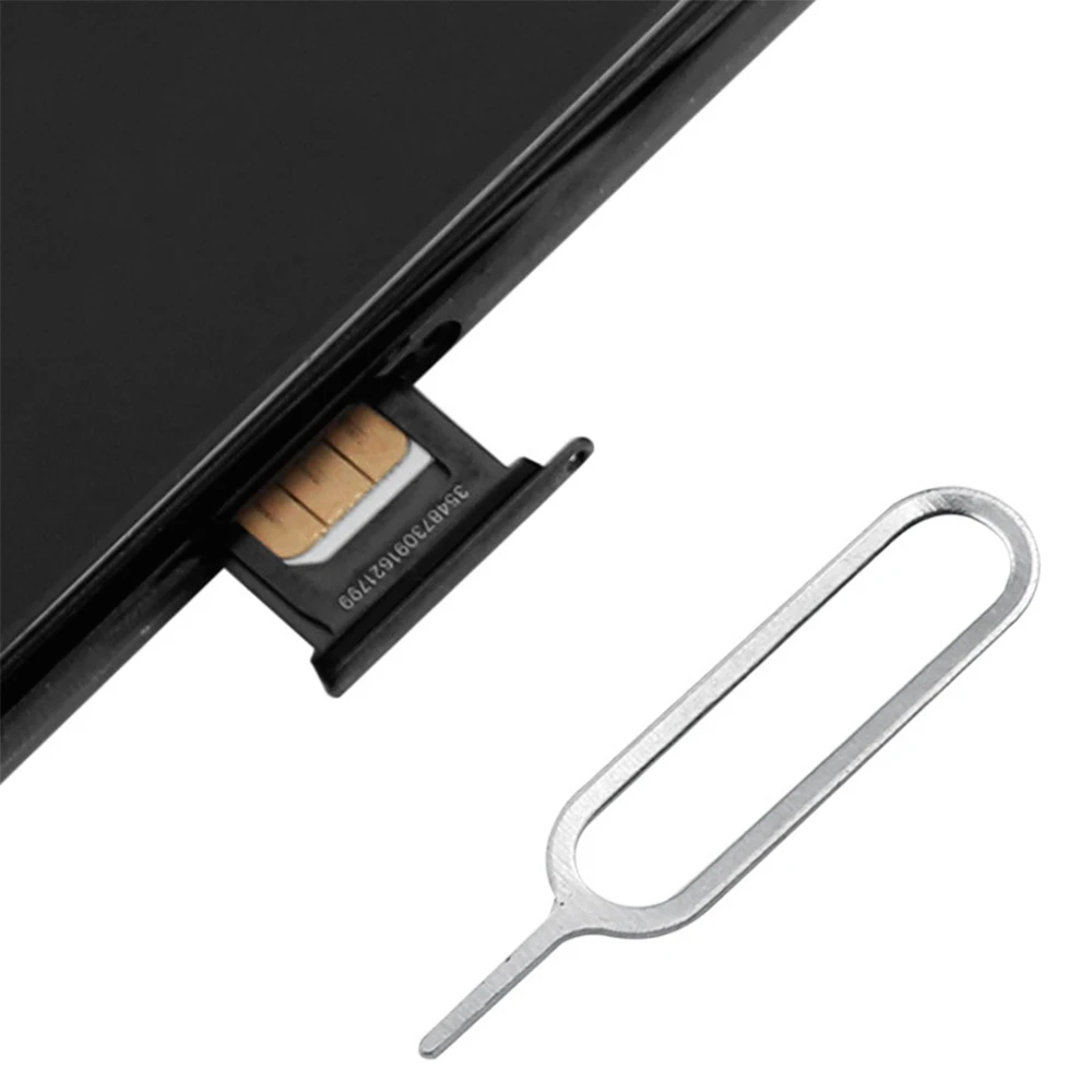 100Pcs Sim Card Tray Removal Eject Pin Key Tool Stainless Steel Needle for iPhone iPad Samsung Huawei xiaomi |