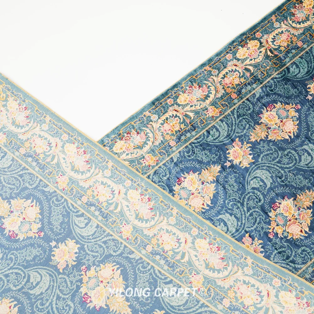 2 5 'x 10' персидский шелковый ковер ручной работы прямоугольный полосатый (ZQG612A)