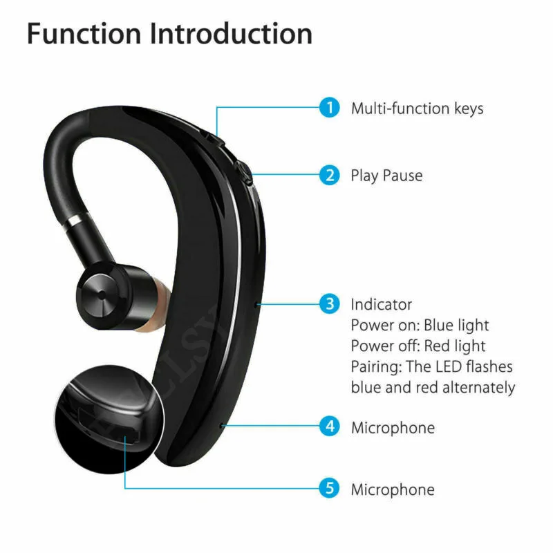 FGCLSY Bluetooth беспроводные наушники деловая телефонная гарнитура с микрофоном шумоподавление спортивные наушники для iPhone