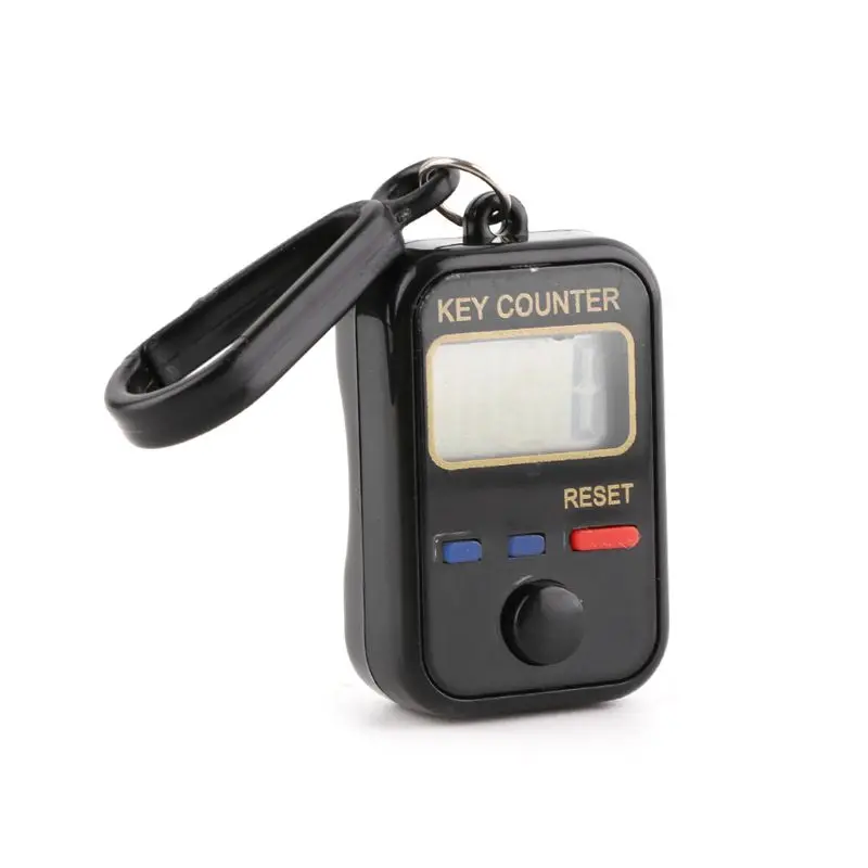 Электронный счетчик Tally Counter 0-цифровой ЖК брелок пальцев для шитья и вязания 99999
