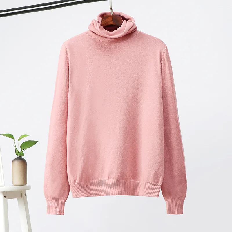 2019 Women Sweater Femme Autumn Turtleneck Long Sleeve White jumper Pullovers Tricot Pull | Женская одежда