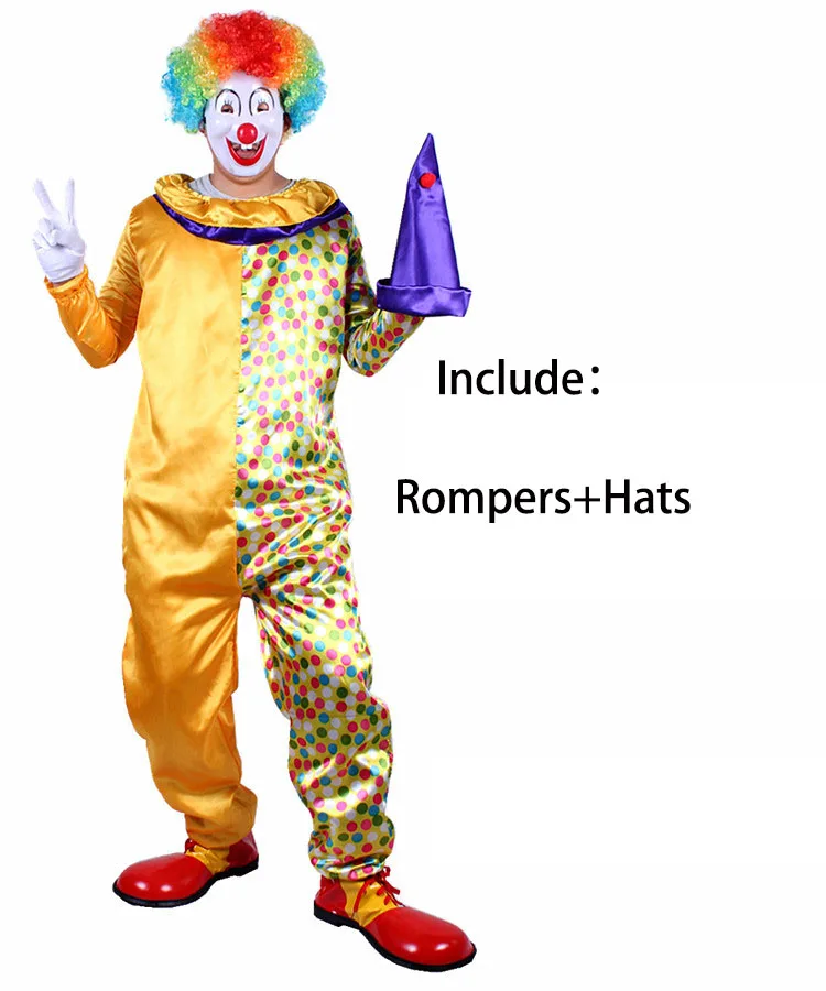 Костюм для косплея клоуна костюмы на Хэллоуин женщин и мужчин Женский костюм