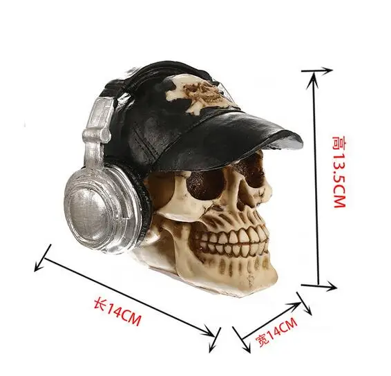 

Resin skull skull head handicraft personality setting foreign trade supply office setting gifts