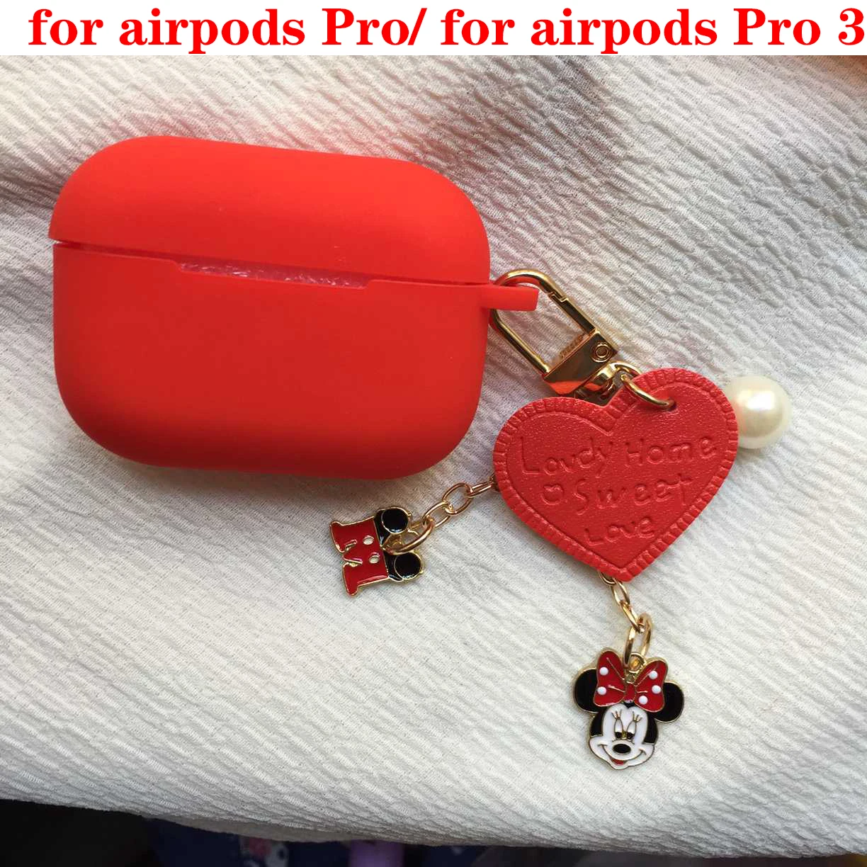 A6 for airpods pro Чехол для Air pods 1/2 для AirPods Pro с милым рисунком и кольцом для ключей, роскошные аксессуары, брелок, силиконовый чехол s, чехол для наушников - Цвет: A6 for airpods pro