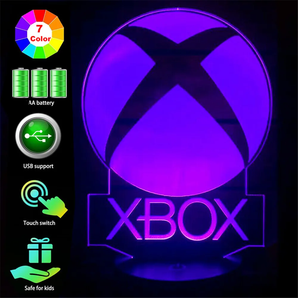 Светодиодный ночник с RGB-подсветкой настольная лампа изменением цвета питанием