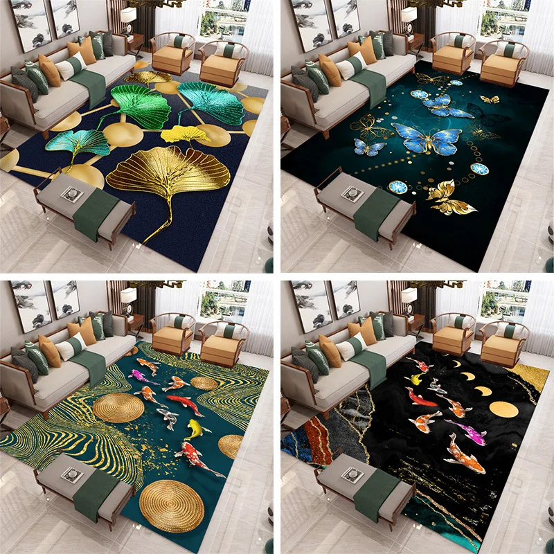 

Коврик для гостиной с простым геометрическим рисунком, домашний коврик для журнального столика для гостиной, спальни, напольный коврик с 3D ...