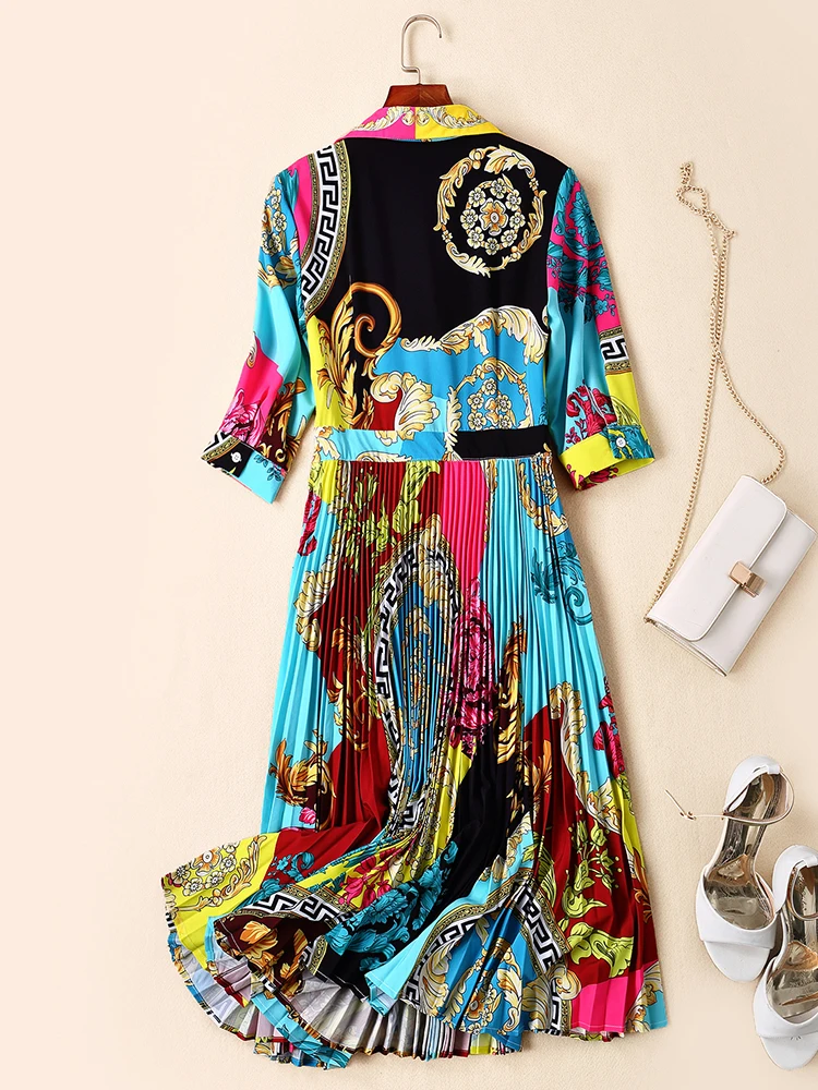 Юбка плиссированная с высокой талией в стиле ретро лето 2019 | Женская одежда