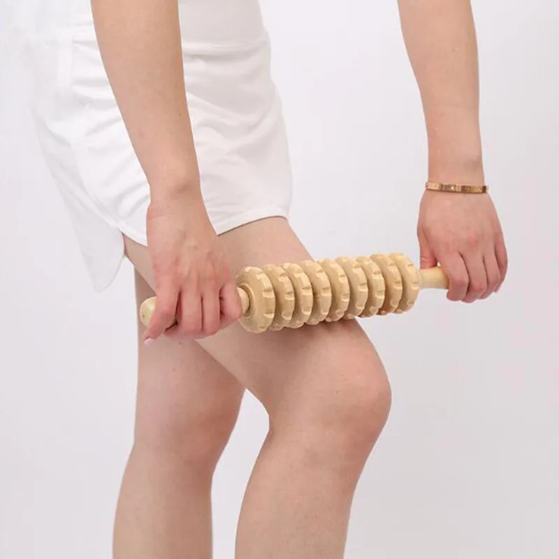 Зубчатая шестерня с толстым валом массажная палочка для всего тела деревянное