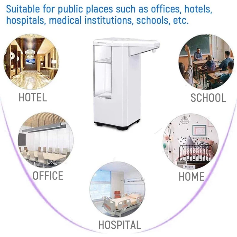 

Automatic Dispenser Pressless Spray Machine Sensor Press Soap Dispenser 500Ml Soap Dispenser Suitable for Home