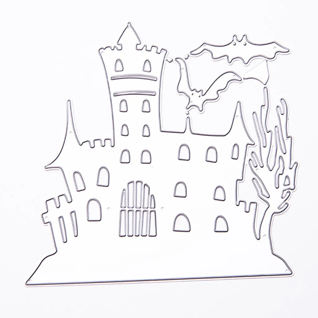 Вырубные штампы для Хэллоуина металлические тиснение трафарет карта альбом