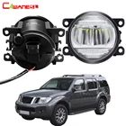 Противотуманные фары в сборе 2 в 1, дневные ходосветильник огни для Nissan Pathfinder R51 2005-2012, противотуманные фары для переднего бампера автомобиля DRL 30 Вт, 8000 лм, 12 В