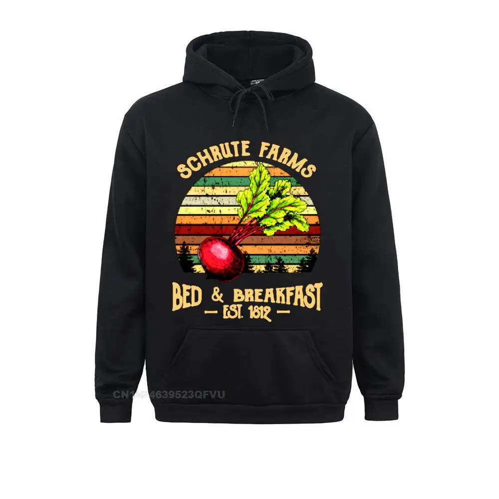 Funny Premium Cotton Schrute Farms Bed And Breakfast Office Dwight Retro Men's Hoodie Fashion Gift Unisex Women Top Soft Tee