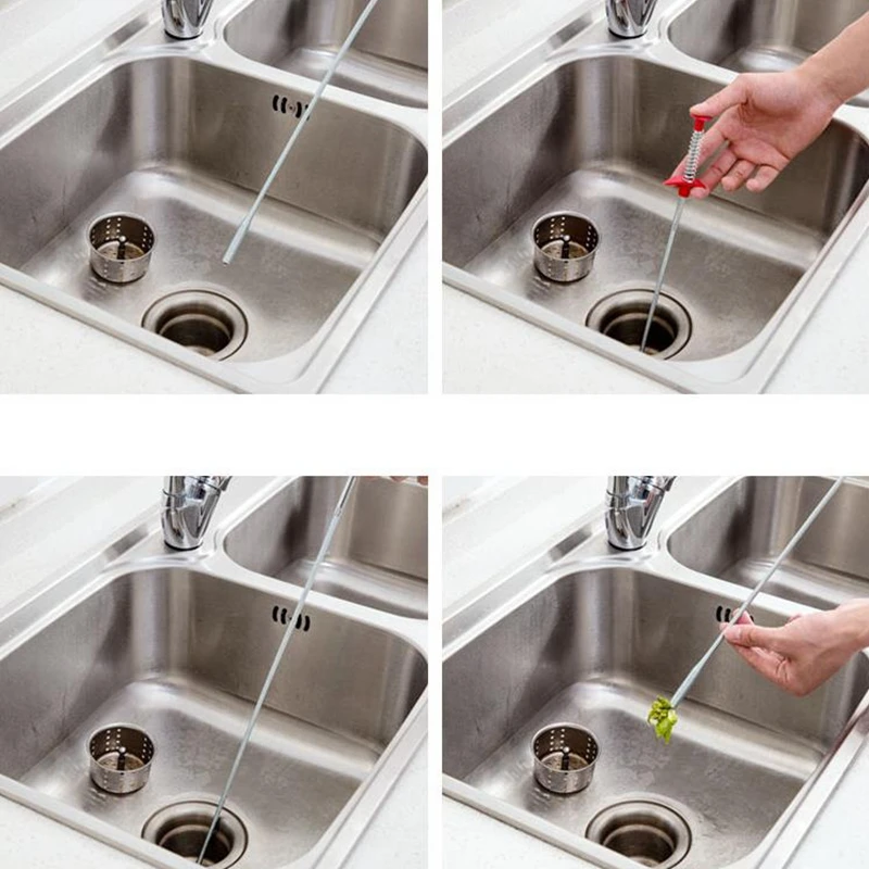 Сливная змея палочки для чистки инструменты удаления грязи 60 см рессорная трубка