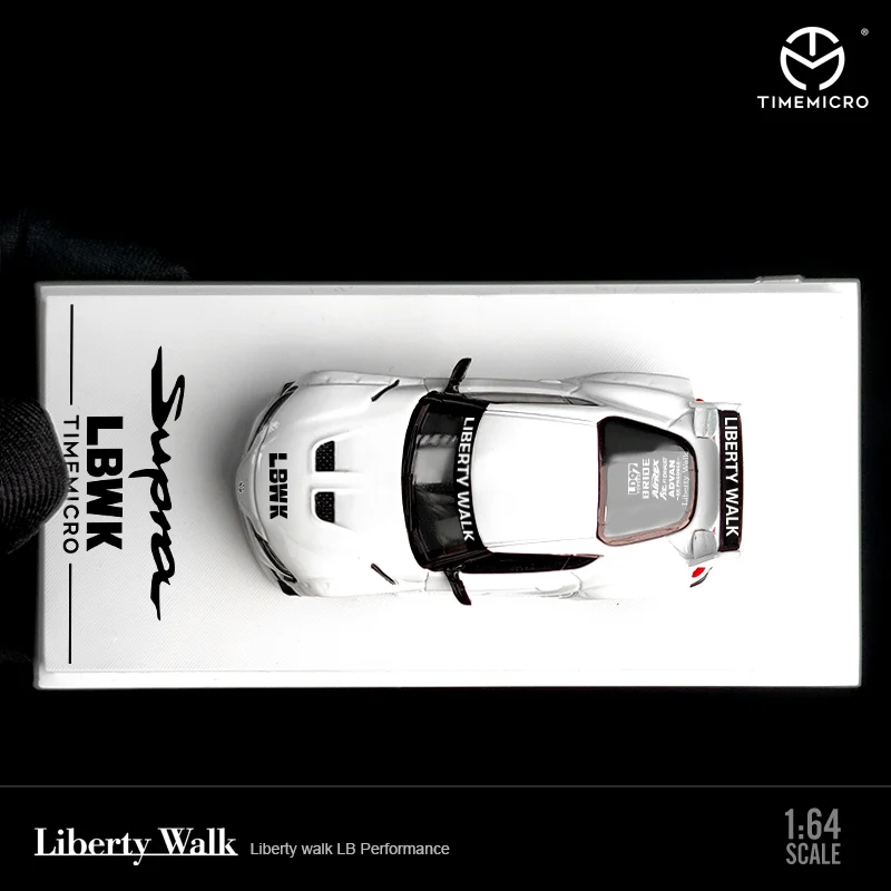 TimeMicro 1:64 Toyota Supra LB Work LBWK белая литая модель автомобиля | Игрушки и хобби