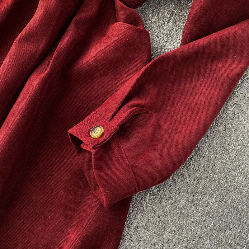 ALPHALMODA, модное женское платье, Осень-зима, французское ретро платье средней длины с поясом, сплошная шикарная одежда