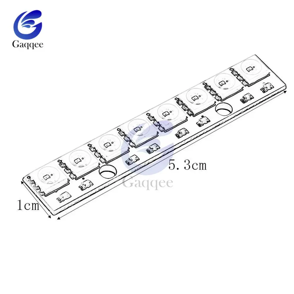 8 бит RGB светодиодный полноцветный встроенный модуль для развития вождения