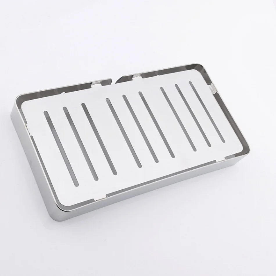 304 stainless steel soap dish holder wall mounted kitchen bathroom accessories shower soap shampoo storage rack bath shleves free global shipping