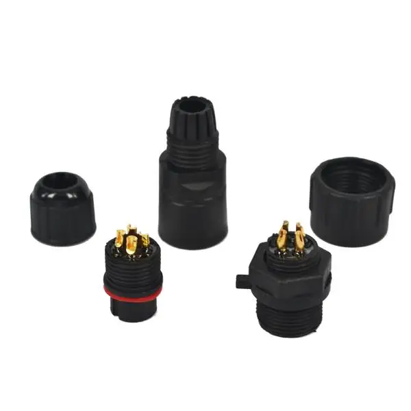 5 шт. M14 IP68 4Pin водонепроницаемый разъем 4 Pin Промышленные Панель крепление для