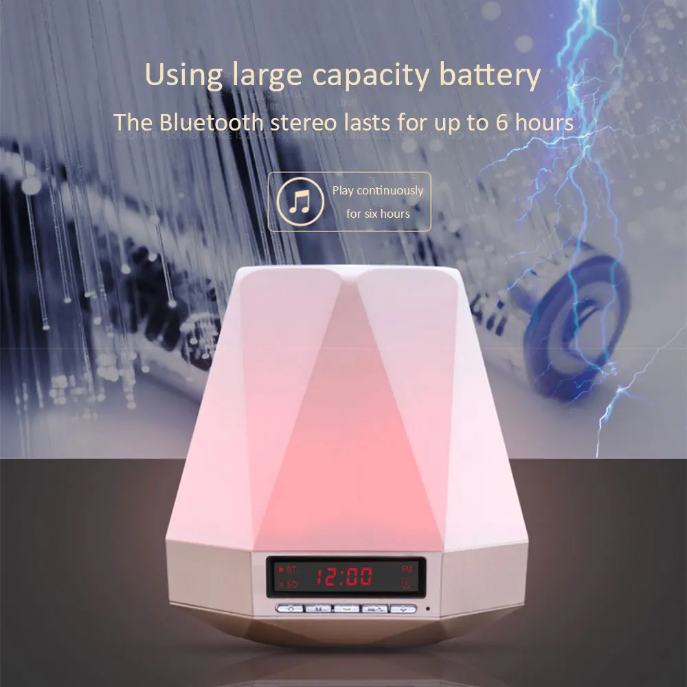 СВЕТОДИОДНЫЙ цветной умный светильник с поддержкой TF-карты уличный беспроводной