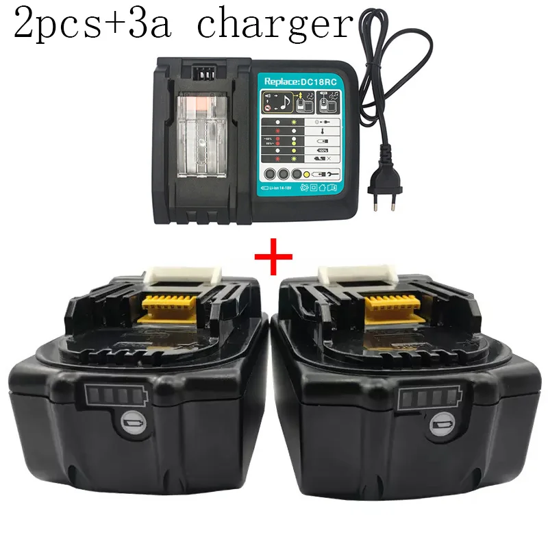 

With Charger BL1860Bfor Makita 18v Power Tools18v9ah Lithium Ion Battery for Makita Cordless Power Tools ,Rechargeable Battery