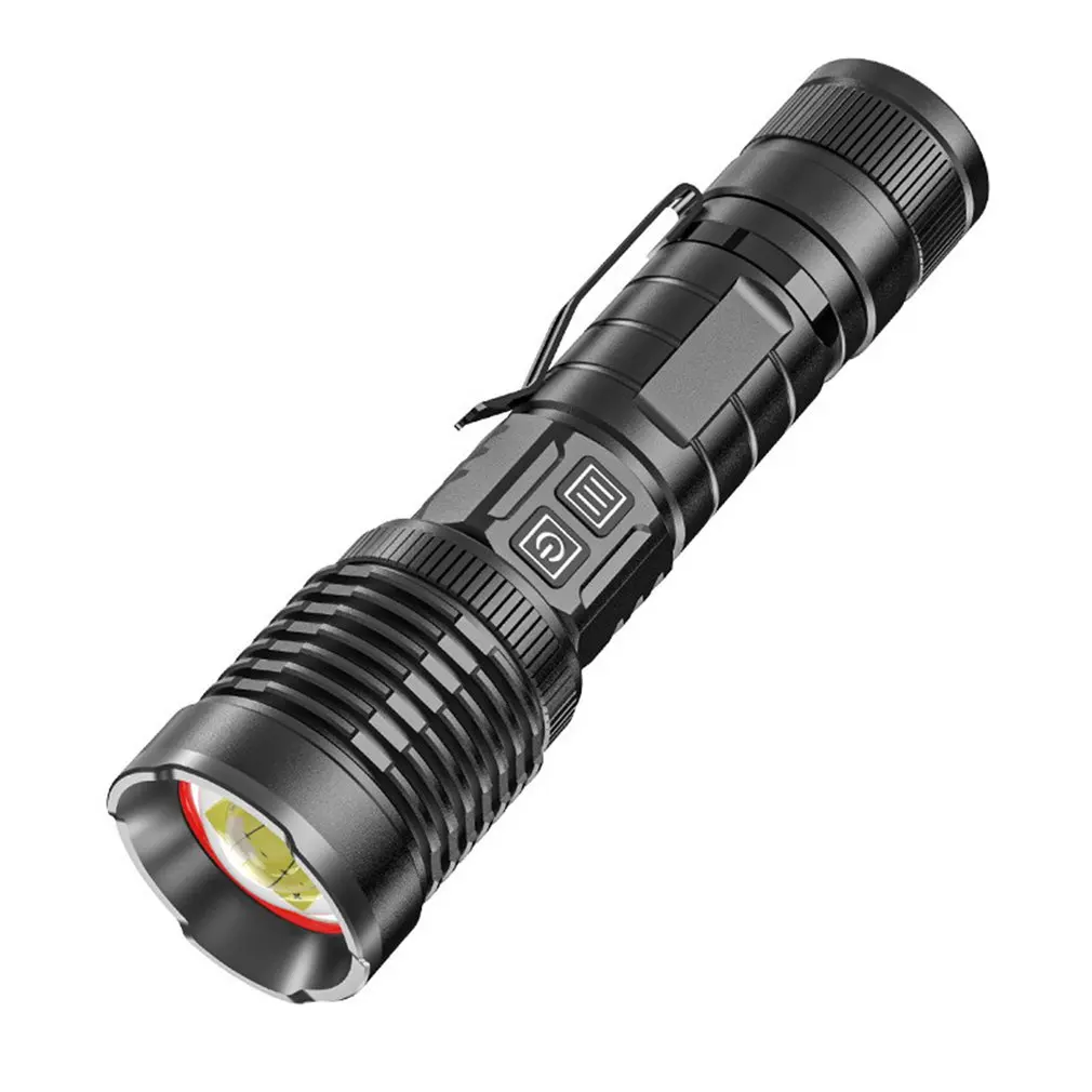 

909A LED Flashlight Telescopic Zoom High Lumen Zoomable Waterproof Most Powerful HP99 USB Rechargeable Flashlight Torch
